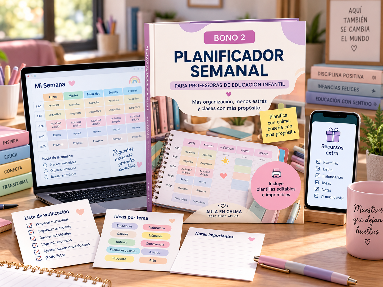 Bono 2 — Kit Extra de Recursos Imprimibles para el Aula