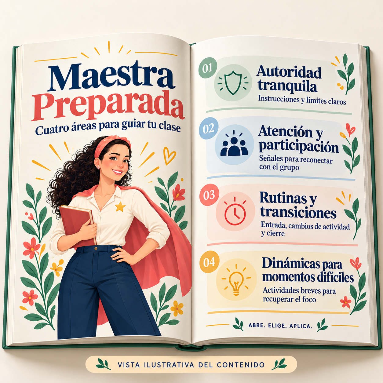 Aula en Calma — guía práctica, fichas y tarjetas del kit completo