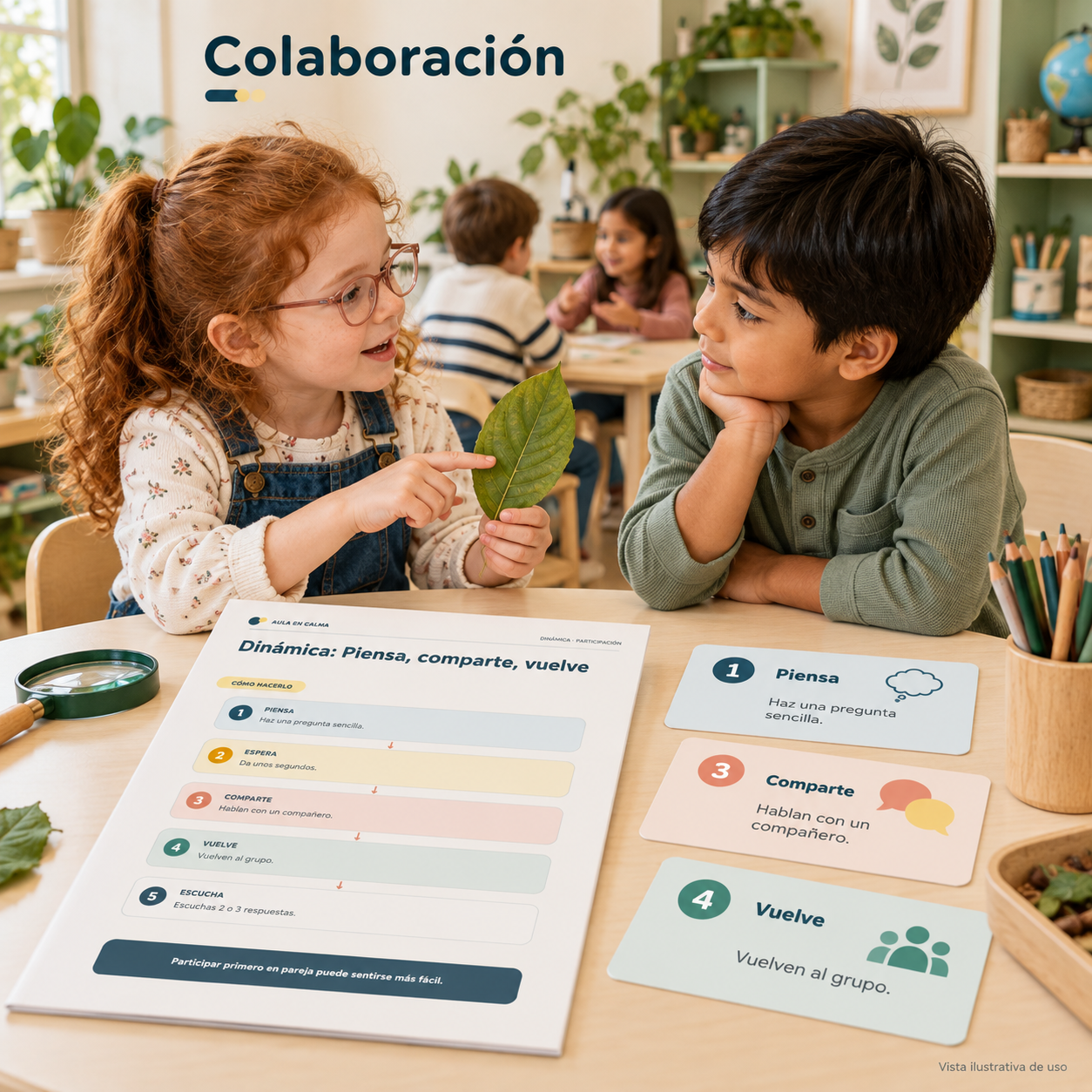 Tarjeta de Colaboración de la guía Aula en Calma